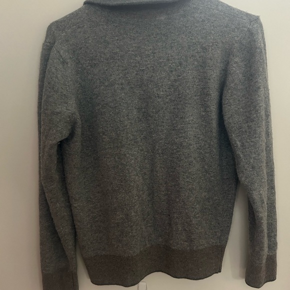 CODICE WOOL & CASHMERE GREY HALF ZIP JUMPER - Picture 7 of 12